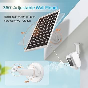 Amazon.com : 7W Solar Panel for Ring Camera, USB Ring Solar Panel