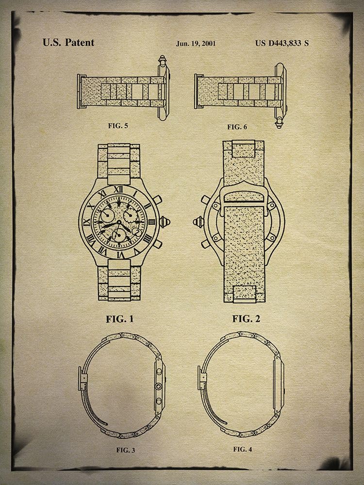 Cartier Pasha Watch Buff Poster Print - ArtLab GI (18 x 24)
