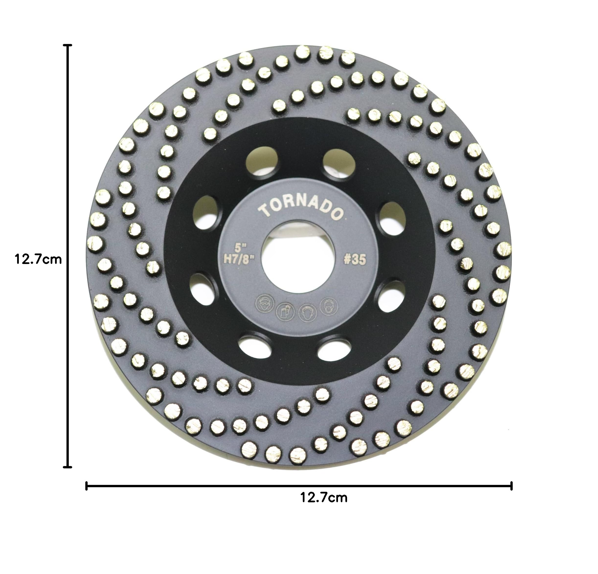 Amazon | Tornado 125mm (5インチ) ダイヤモンド カップ型 研削盤