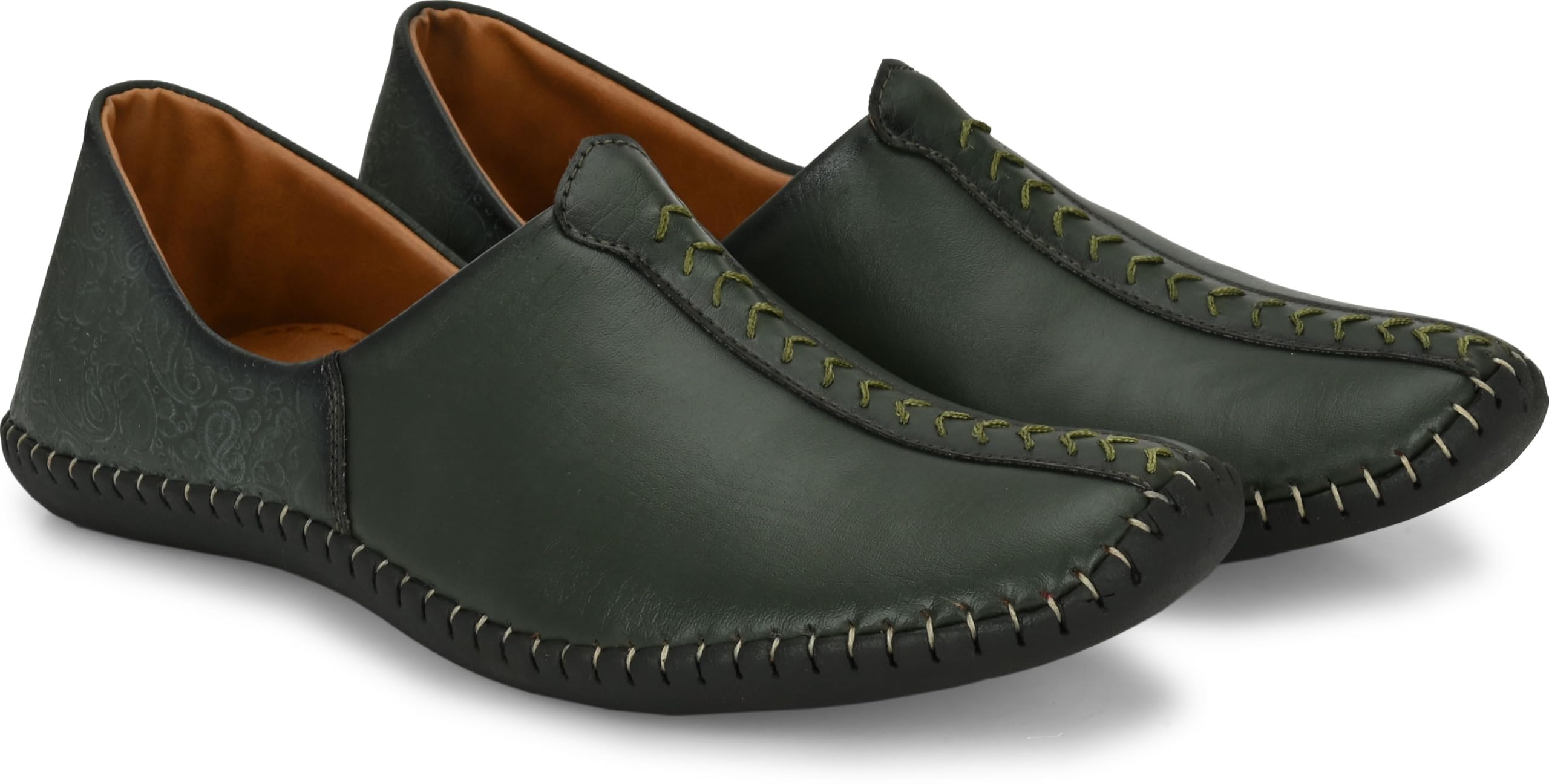 ARTIZAN Cool Rajasthani Stitched Design Jutis Mojaris Nagra