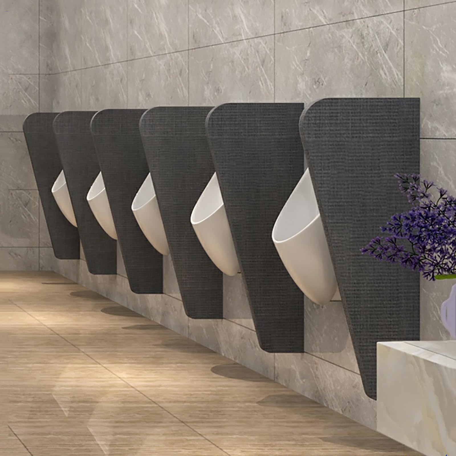 Urinoir mural séparateur 90x40 cm pour toilettes publiques et écoles