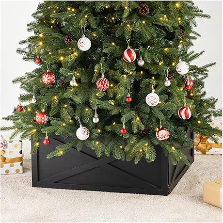 Amaze Christmas Tree Weighted Base 22" Wooden Collar Tree Stand Cover