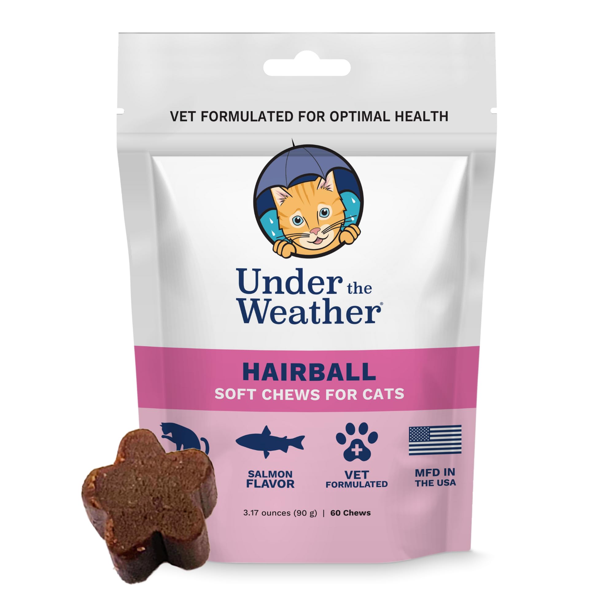 Amazon.com : Under The Weather Pet Hairball Support for Cats | for