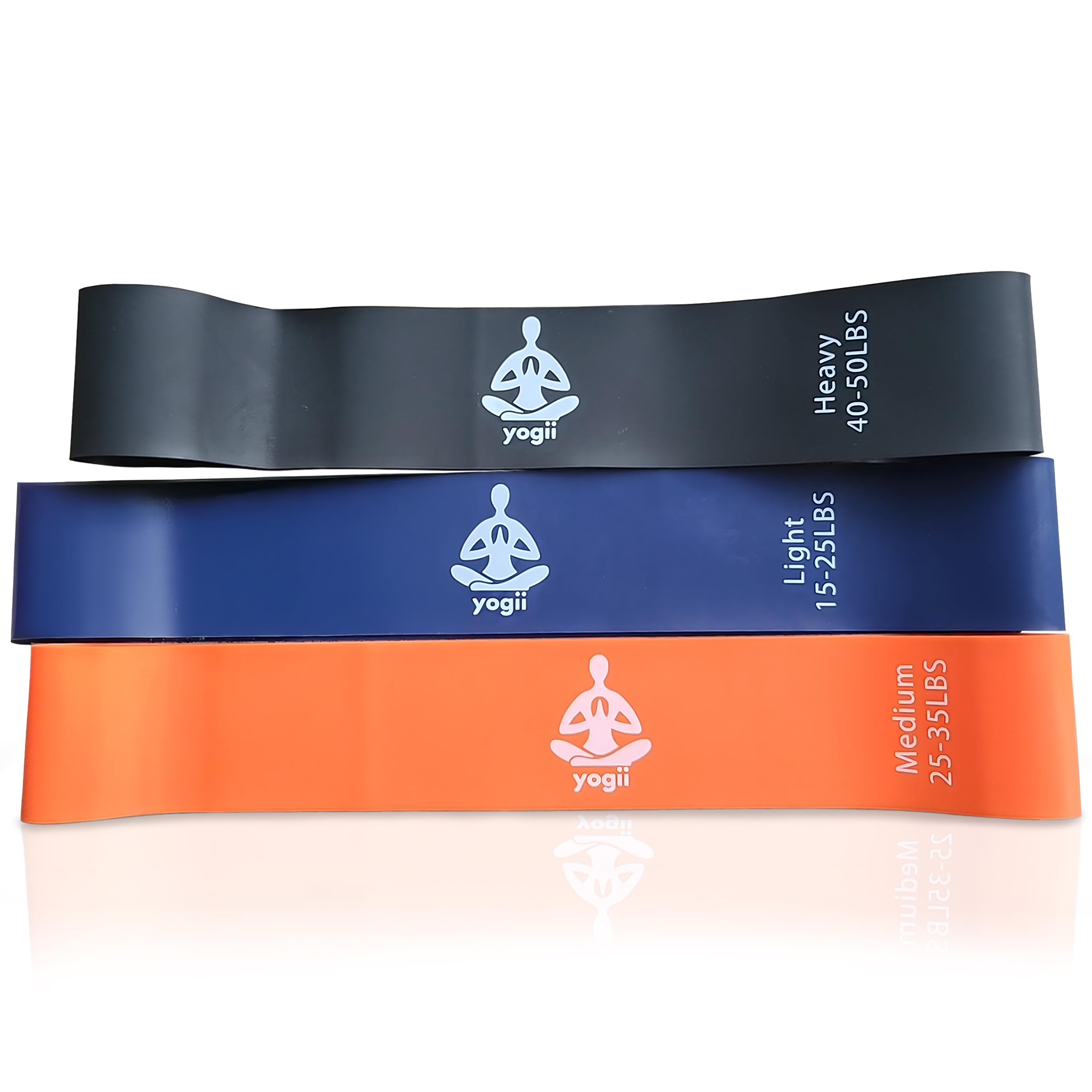 Yogii Resistance Bands Set | 3 Levels for Strength Training & Pilates