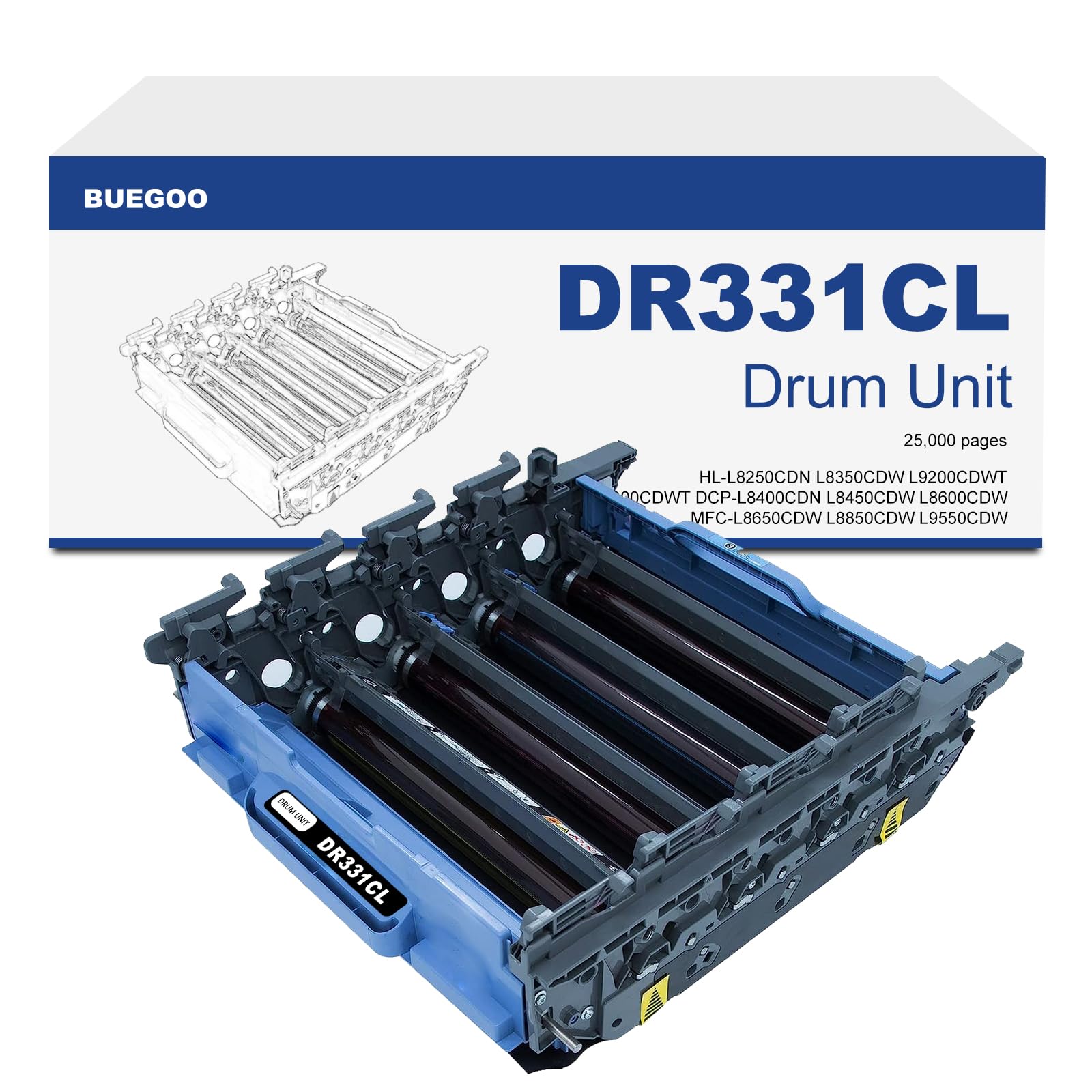 DR331CL Drum Unit Replacement for Brother DR-331CL DR331CL Drum Cartridge for Brother HL-L8250CDN L8350CDW L9200CDWT L9300CDWT DCP-L8400CDN L8450CDW L8600CDW MFC-L8650CDW L8850CDW L9550CDW Printers