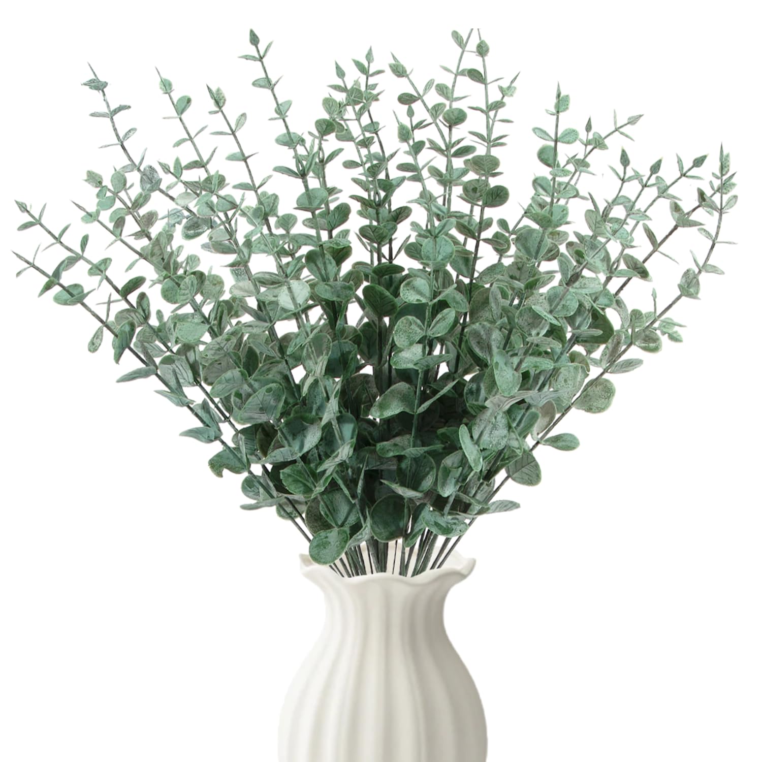 Rxkfigx Blackish Green 30 Pcs Artificial Eucalyptus, Eucalyptus Stems, Natural Eucalyptu Dried Flowers, Eucalyptuses Leaves, Dried Eucalyptuses Artificial Plant Branches For Bouquet, Wedding Parties, Party, Home