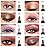 Kaely 8Pcs Cream Eye Shadow Sticks Set, Matte Shimmer Eyeliner Pencil Eyeshadow Palette Makeup, Eye Highlighter Brightener Stick for Older Women Waterproof Pigmented, sombras para ojos 06