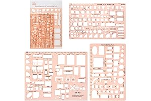 Mr. Pen Drafting Scale Ruler Templates