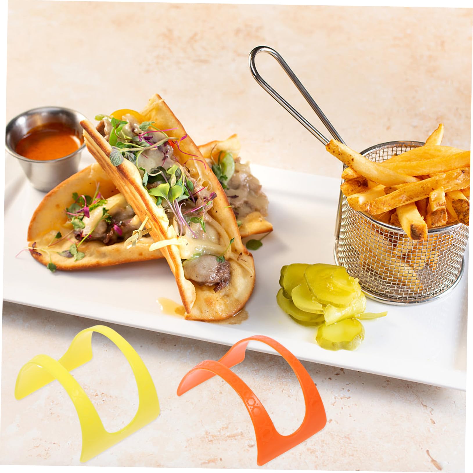 CIYODO Tortilla 24 Pcs Comal Para Tacos Mexican Corn De Mujer Food Storage Rack Taco Stand for Restaurant Maquina Para Tortillas Tacos De Beisbol Para Hombres Safe Food Rack Mexico