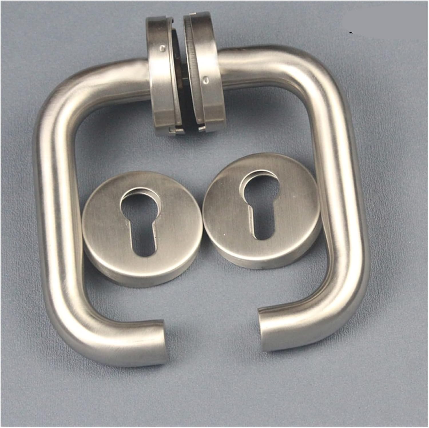 304 Stainless Steel fire Door Lock Split Handle Double Curved