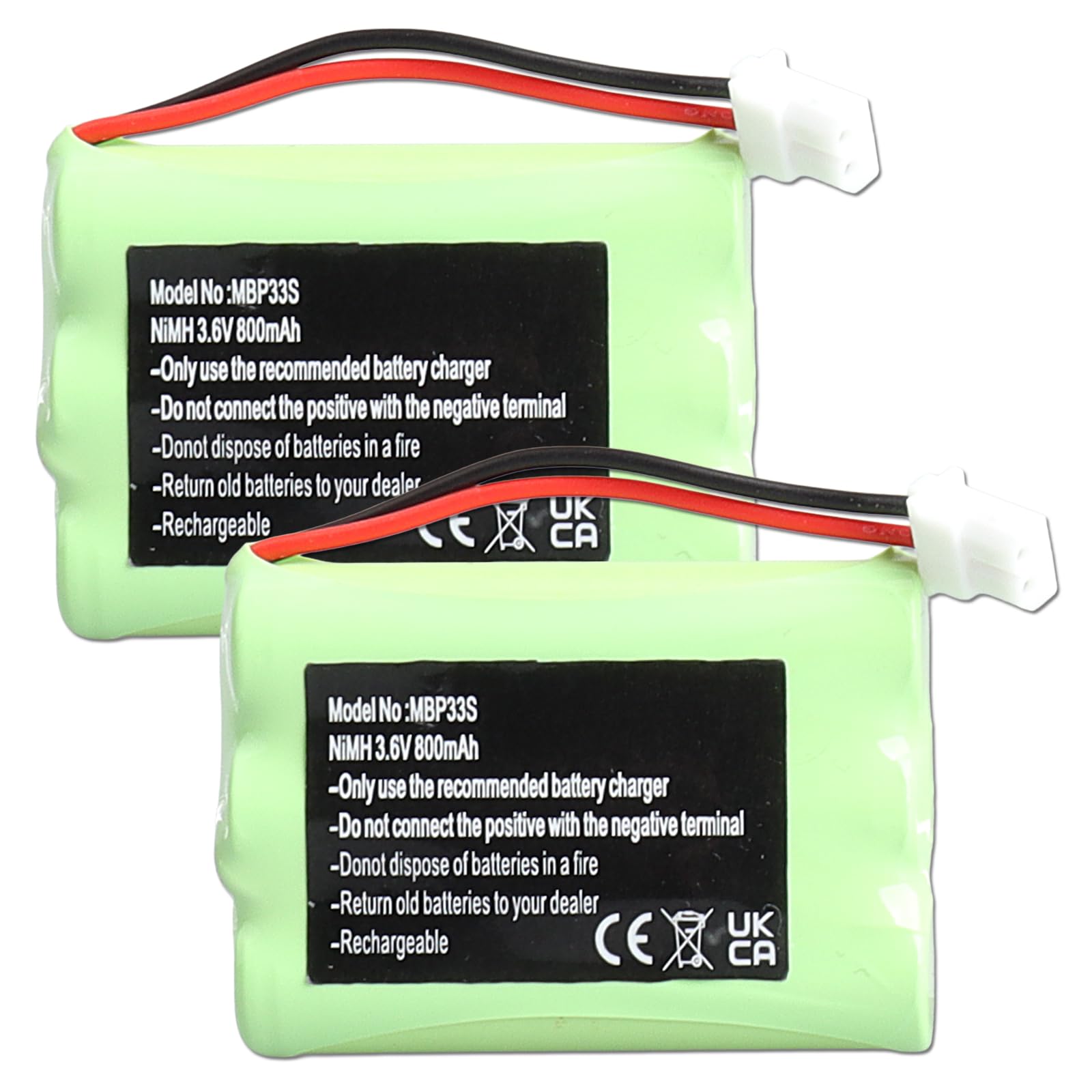 Batteria di ricambio Ni-MH per baby monitor da 3,6 V, 800 mAh, per Motorola MBP36S MBP36 MBP481 MBP482 MBP483 VTech BM5463 Baby Monitor Surveillance, Babyphone GP80AAAHC3BMX HRMR03 batteria AAA