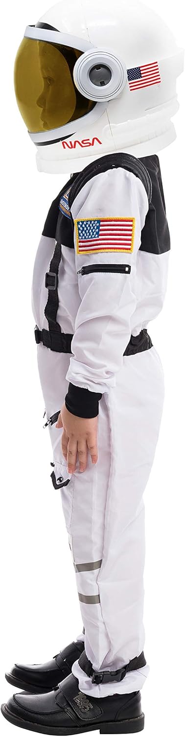 Spooktacular Creations Astronaut Costume with Helmet, Space Suit for Toddler, Kids Astronaut Halloween Costume for Cosplay - Image 4