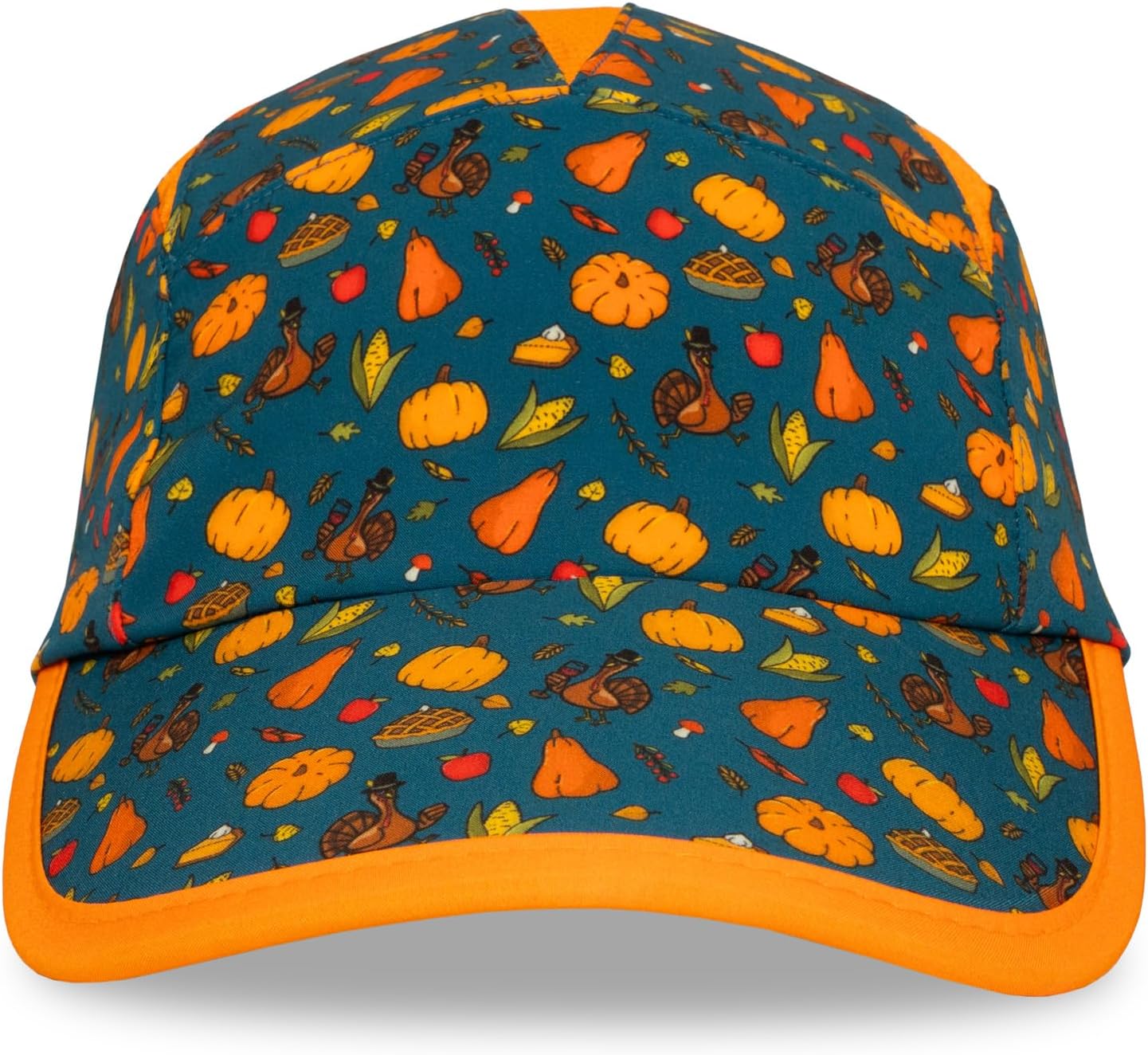 Headsweats Turkey Trot Thanksgiving Running Hat, Lightweight Breathable Performance Cap Multi - Image 3
