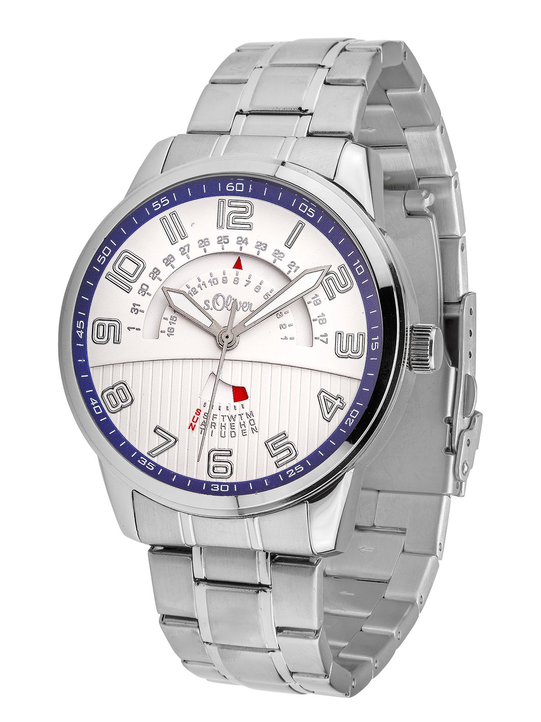 s.Oliver Herren-Armbanduhr Analog Quarz Edelstahl SO-3223-MM