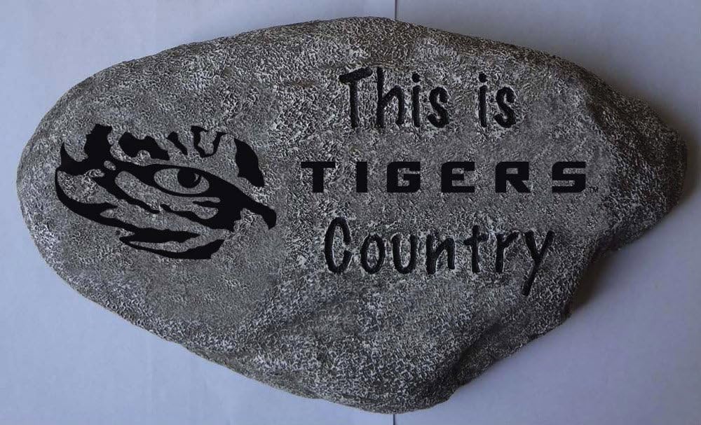 Team Sports America This Is Tigers Country LSU Resin Garden Stone
