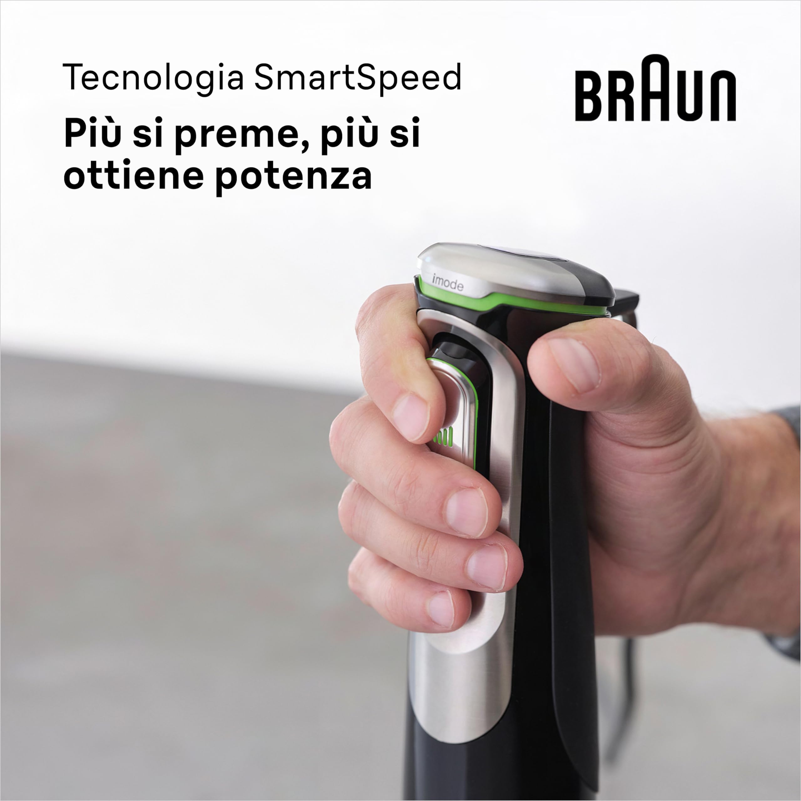 Braun MultiQuick 9 - Frullatore a Immersione Anti Splash, Selezione di Velocità Precisa, Active PowerDrive, Frullatore a Caraffa, Tritatutto, Bicchiere 600 mL, 1200W, Nero (MQ9147X)
