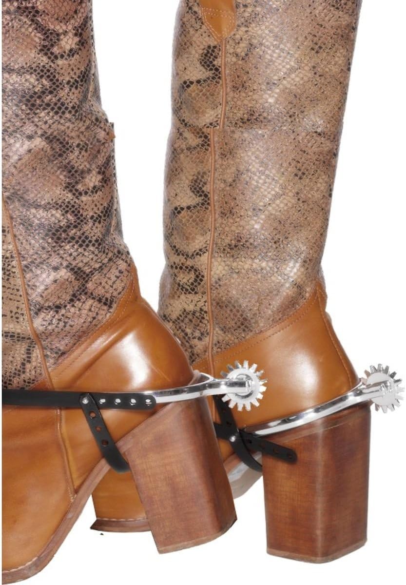 Smiffy's Men's Spurs with Straps