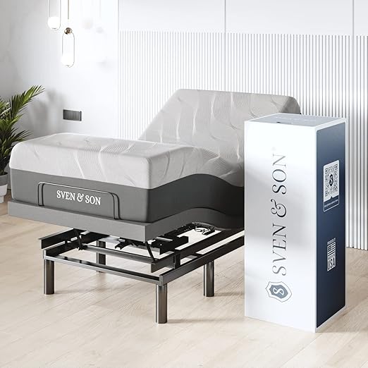 Sven & Son Twin XL Adjustable Bed Base Frame (Head Tilt