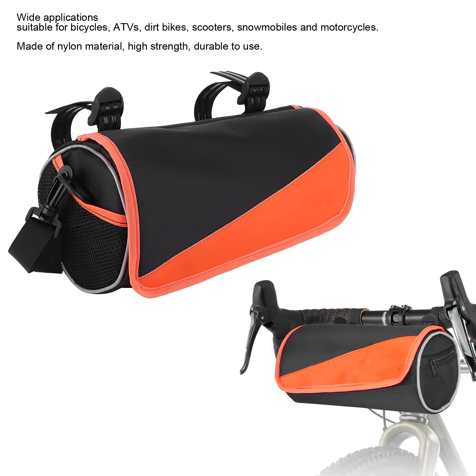 KIMISS Fahrrad-Rahmentasche, Fahrrad Lenker- und Sitztasche Fahrradrucksack Fahrrad-Zylinder-Satteltasche 3.5L Cylinder Cycling Pack Gepäckträger für UTV ATV Bike Motorräder Sport & Freizeit