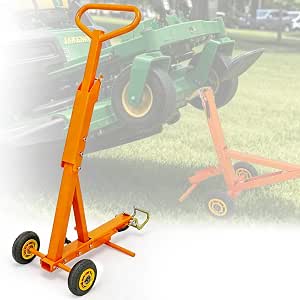 Heavy-Duty Lawn Mower Lift Jack, 800 lb Capacity, Zero Turn & Riding Mower Lift for Commercial & Residential Maintenance. Safe for Blade Replacement, Foldable & Portable. 2-Year Warranty