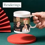 Mug de café en céramique, Mugs de sublimation, 11oz Mug de café blanc, avec boîte d'emballage, lavable en machine, léger tasses à thé de porcelaine brillante avec poignée, tasses de café en céramique classique pour le thé
