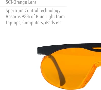 Honeywell Uvex Skyper Blue Light Blocking Computer Glasses with SCT-Orange Lens, S1933X-3 (3 Count)