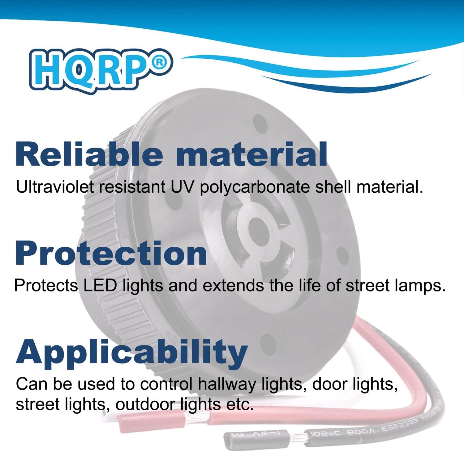 HQRP 15-Pack Photocell Sensor 3 pins Receptacle Light Switch Socket Dusk to Dawn Outdoor Plug Base Twist Lock for Led Flood Light, Outdoor Light, Garden Light, Street Light etc.