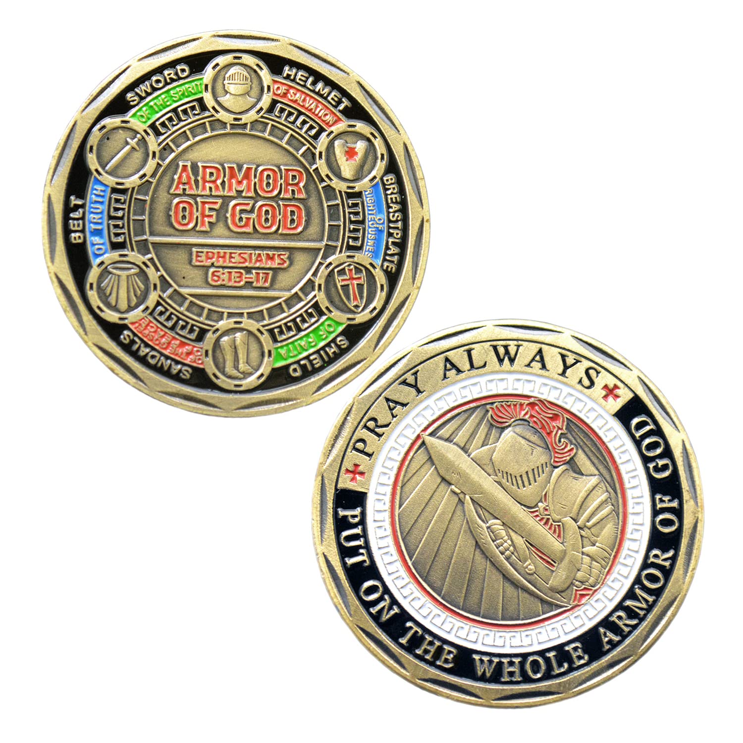 Buy Armor of God Challenge Coin, Full Armor of God Coin Online at