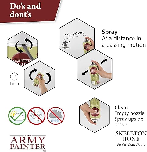 Miniatura 10 de The Army Painter Aegis Suit - Spray de barniz de satén para pintura en miniatura, pintura en aerosol después de la sombra rápida, barniz acrílico,
