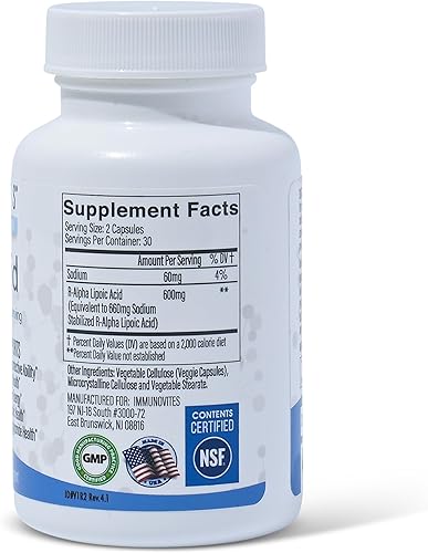 Miniatura 3 de IMMUNOVITES Paquete estabilizado Na-R-ALA + Theracurmin BID