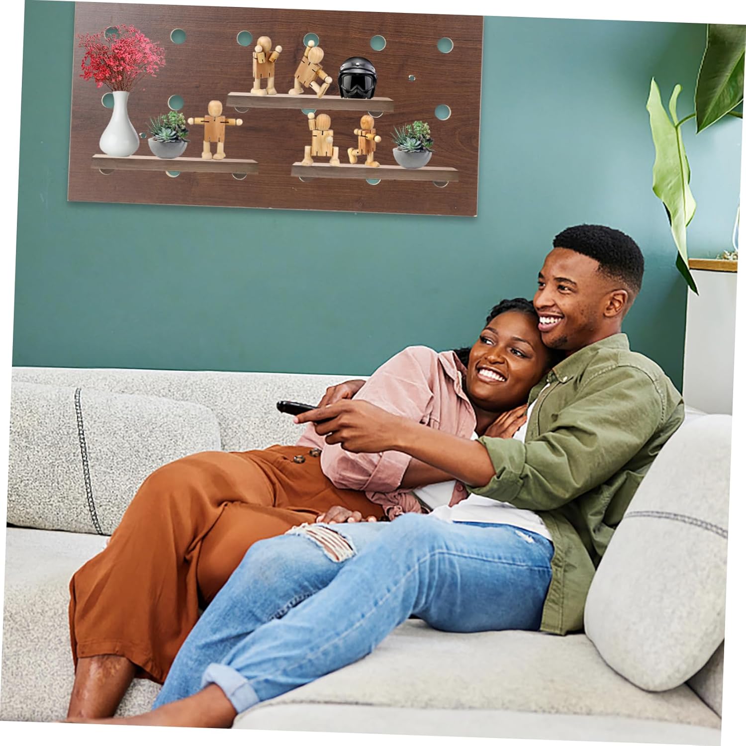 Pegboard Storage Rack Large Shape Wall Mount DIY Home Office Organization Easy Install Craft Wall Organizer