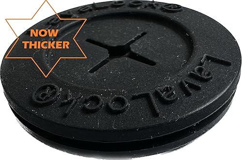 Miniatura 2 de LAVALOCK Ojal de sonda de temperatura negra, pasador de puerto de sonda térmica para ahumador de barbacoa, aunque para orificio de 1 pulgada o 1.25