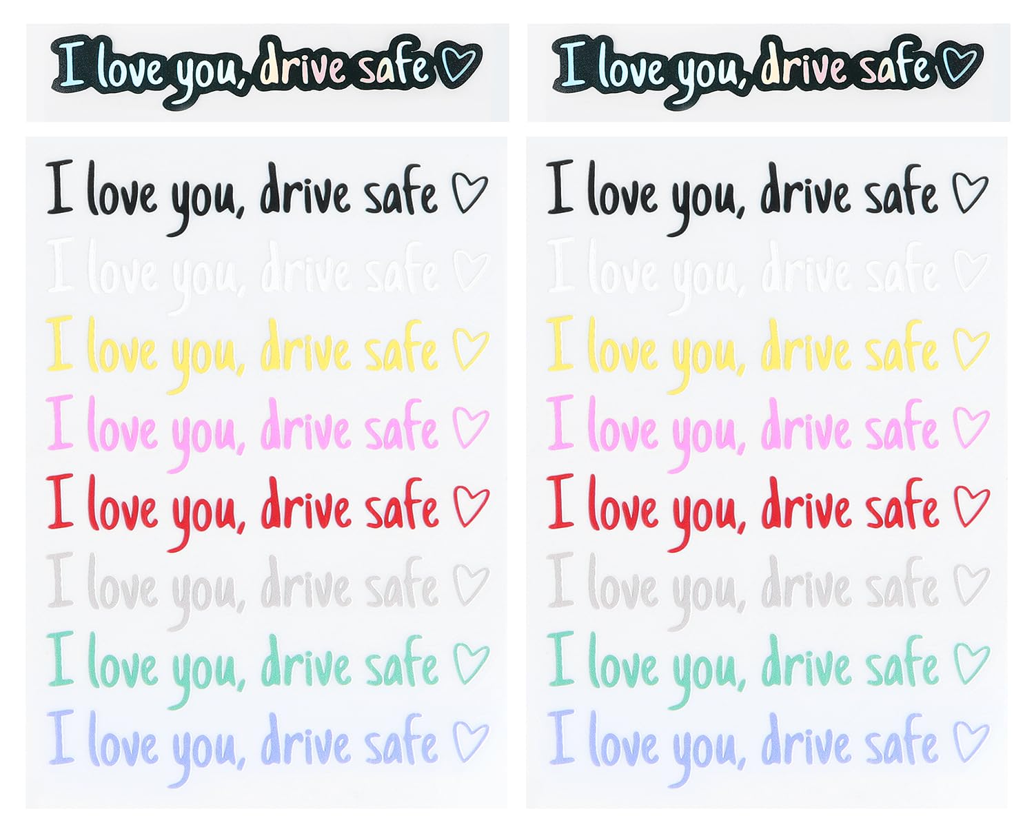 18 sztuk naklejek na lusterko wsteczne "I Love You Drive", dla kierowców, kobiet, mężczyzn, na akcesoria samochodowe, lusterko wsteczne, lusterko samochodowe