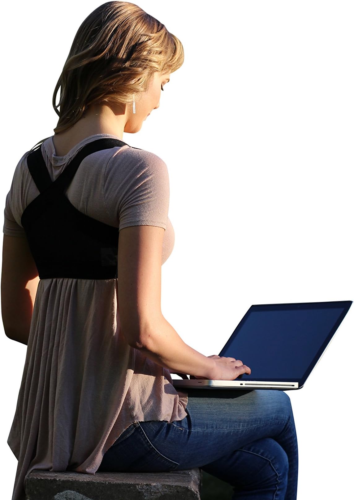 Upper Back Straightener, Posture Corrector Clavicle Brace for Women and Men, Slouching Hunchback Corrector, Lightweight Adjustable Medical Posture Support Brace Stealth Support Large