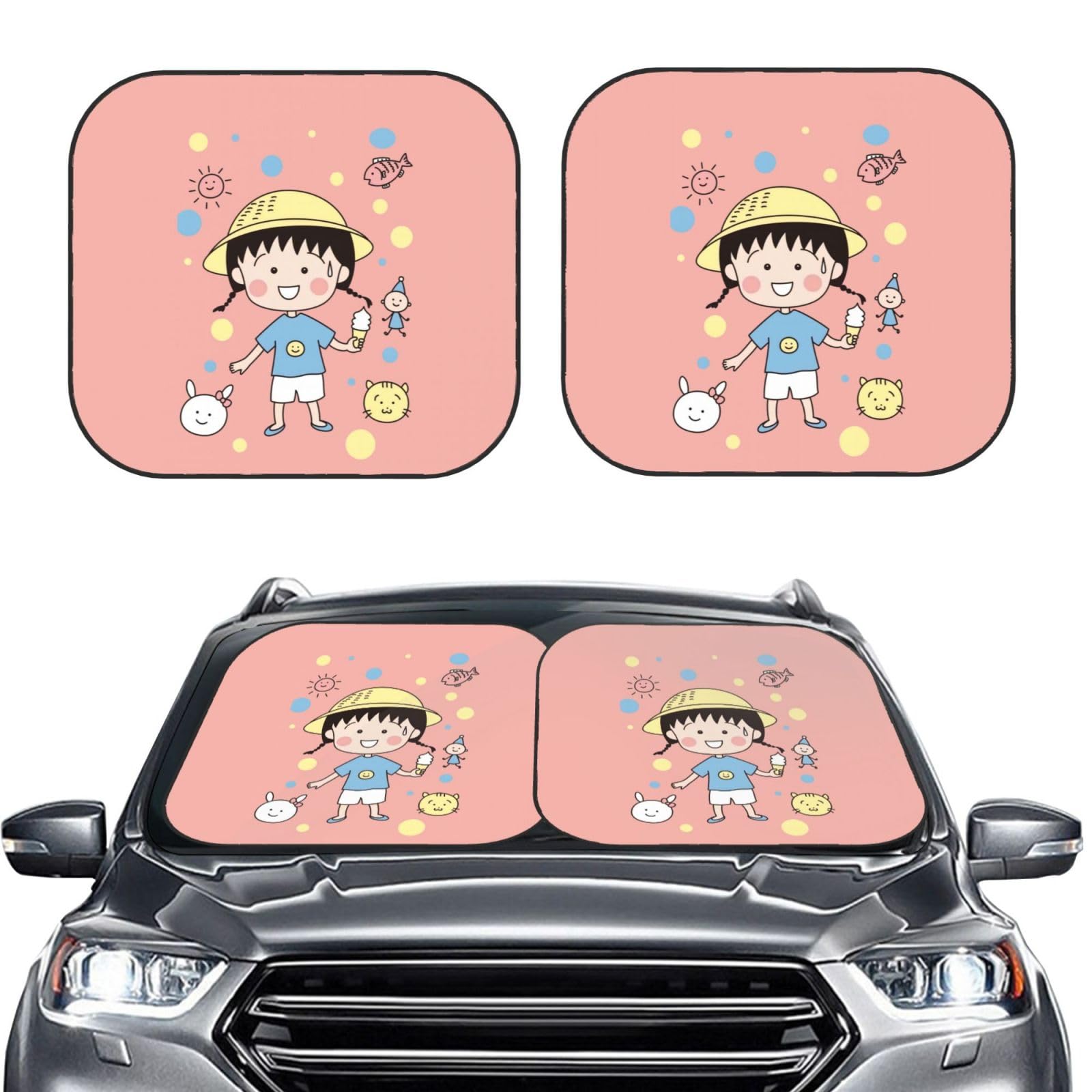 Amazon | ちびまる子ちゃん (8) 車用サンシェード サンバイザー