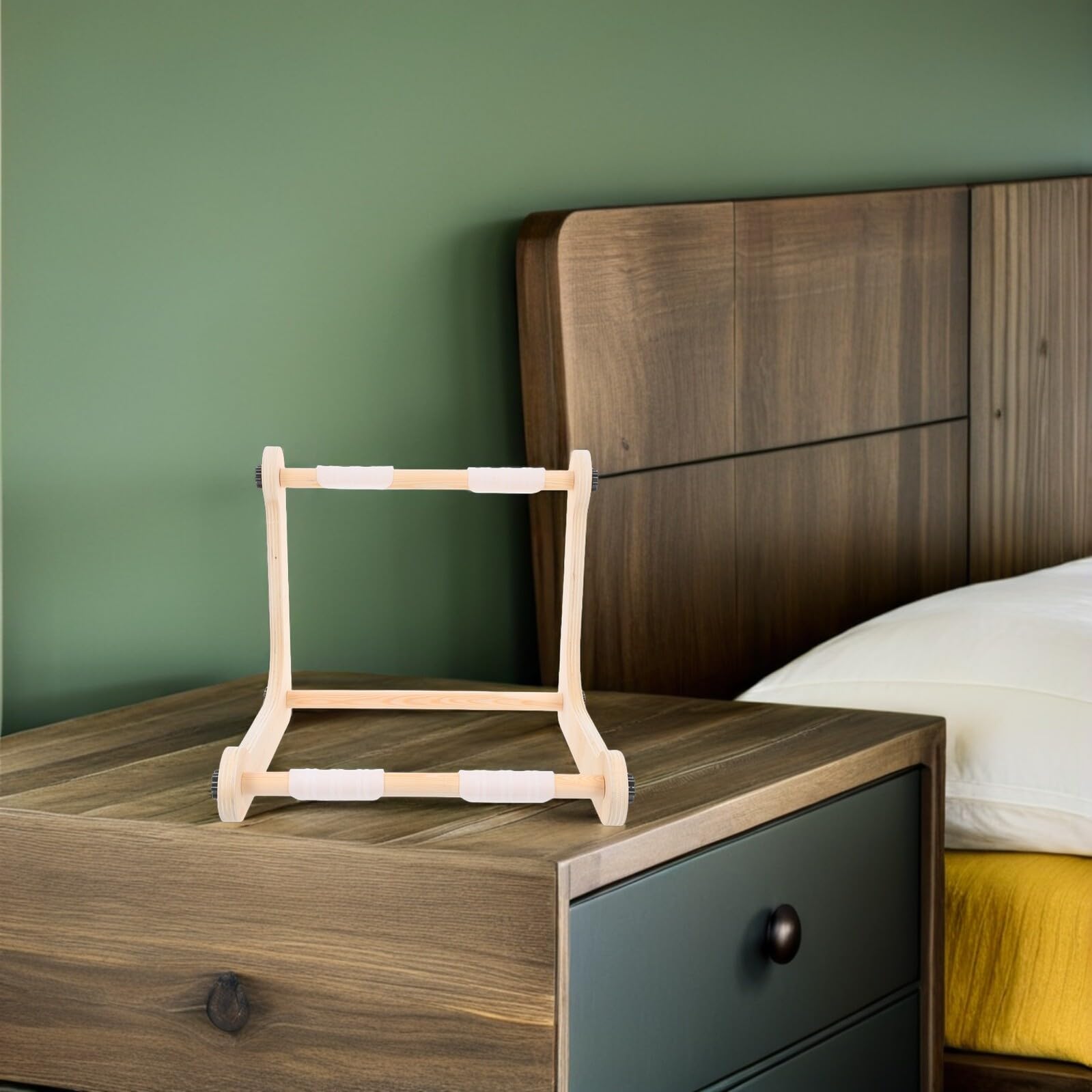 Cabilock Soporte de Bordado Ajustable de Madera con Marco para Bastidor Soporte para Mesa o Regazo para Tapices y Proyectos de Costura