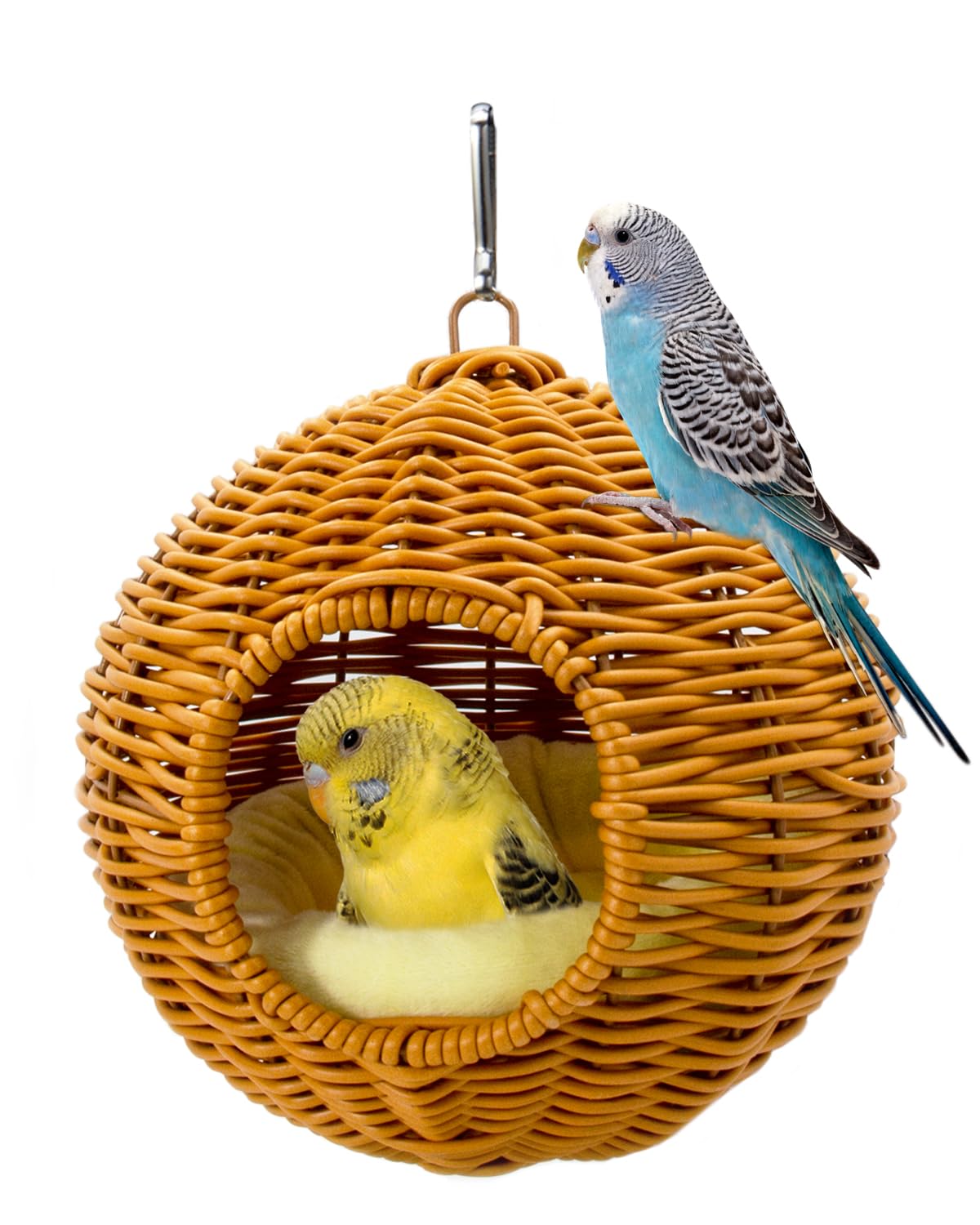 Jevnd Chewproof Steel Frame Bird Nest for Cage, Washable Small Bed Hammock