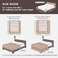 Vista 9 de Bedsure - Juego de edredón azul tamaño king, juego de ropa de cama con colcha y cubrecama, colcha ligera con patrón de pana, juego de 3 piezas