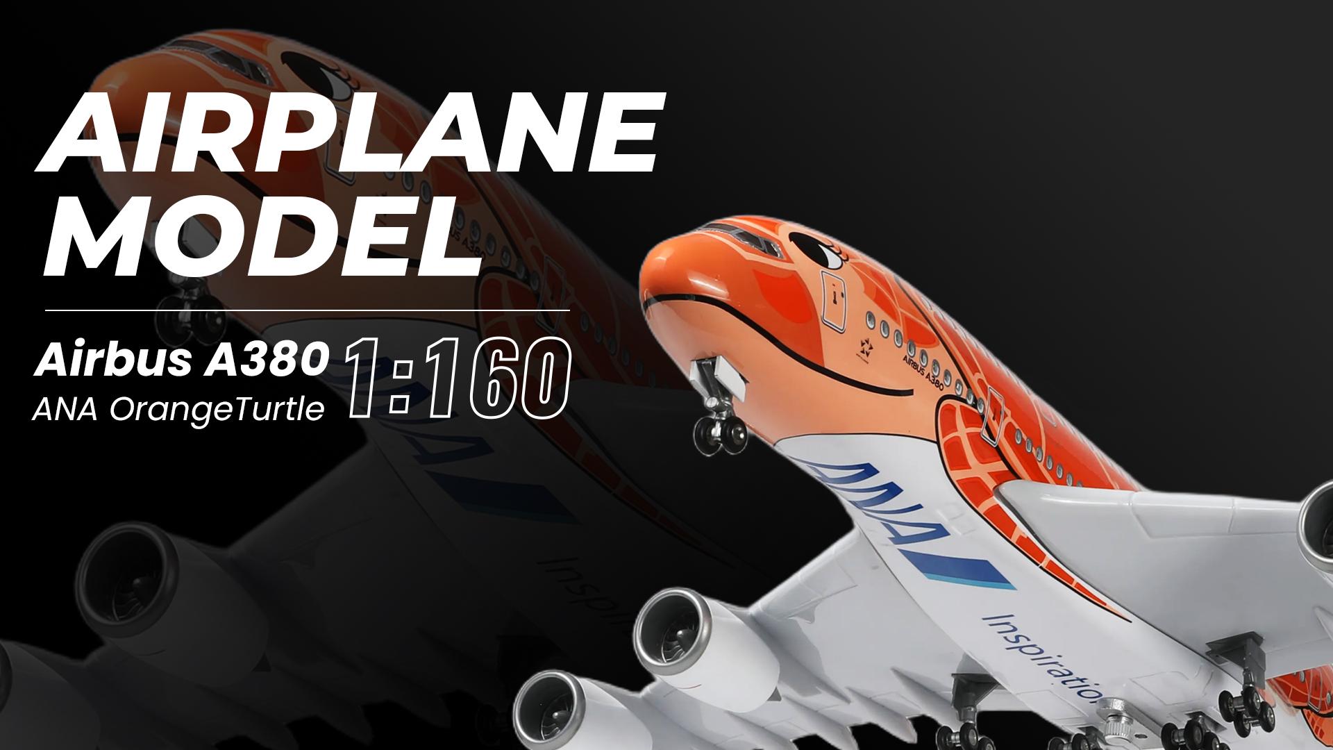 Amazon.co.jp: QIYUMOKE A380 1/160 ANAオレンジタートルデザイン完成