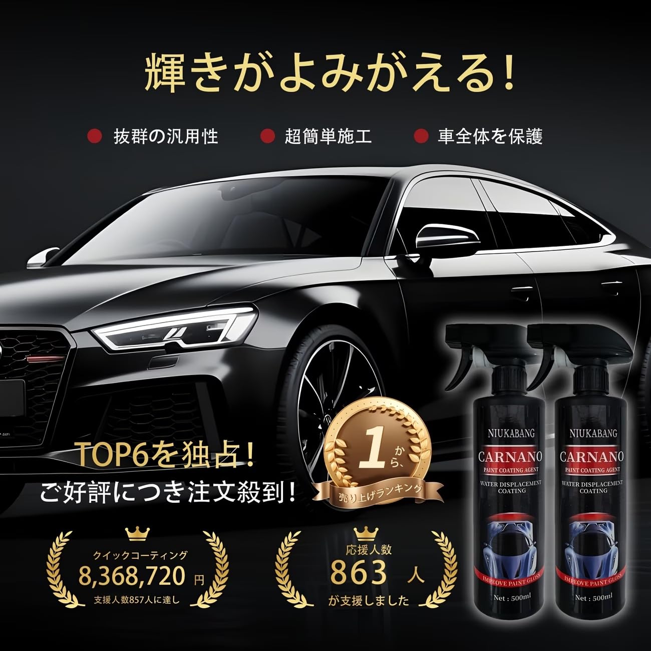Amazon | 【最新バージョンアップモデル】コーティング剤 車 Car Nano