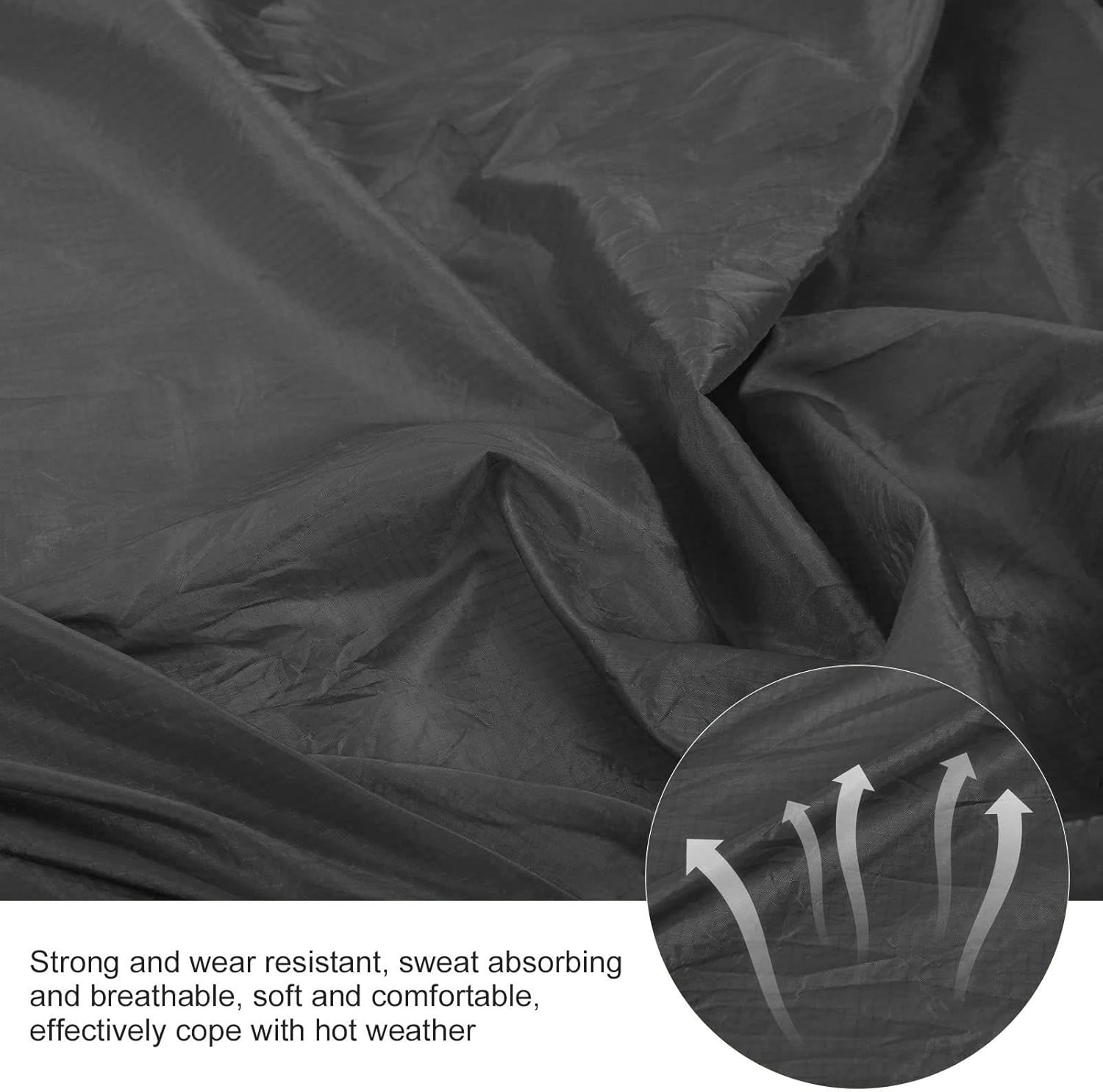 Pilipane Hammock, Camping Hammock, Portable Parachute Hammock with Storage Bag and snap Hook for Outdoor Activities(Grey)