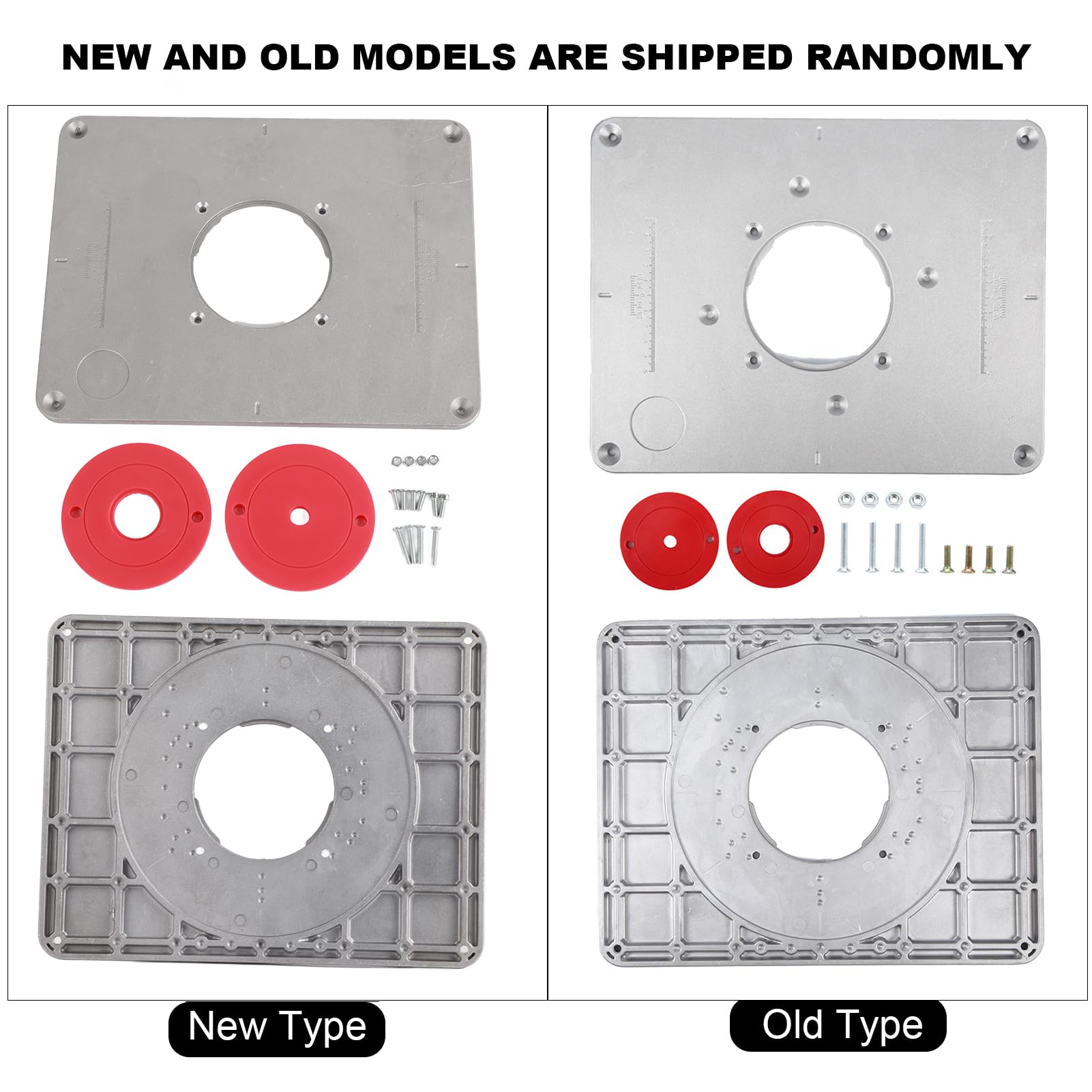 Placa de Inserción de Mesa para Fresadora DIY, Anillo de Plástico Resistente para Trabajos de Carpintería Seguros