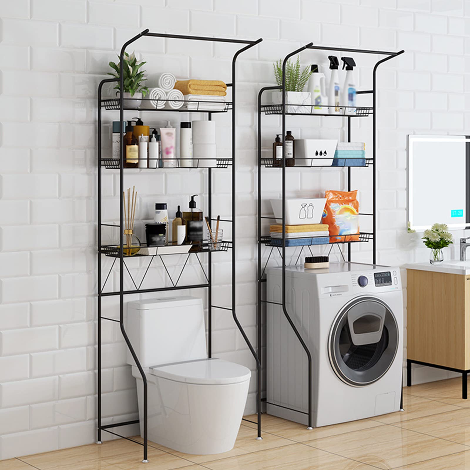 Amazon｜トイレ上収納棚、トイレ上バスルームオーガナイザー、トイレ棚