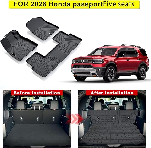 Miniatura 8 de Revestimiento de carga personalizado para Mazda CX-90 2024, accesorios de TPE para todo tipo de clima, alfombrilla de carga trasera impermeable