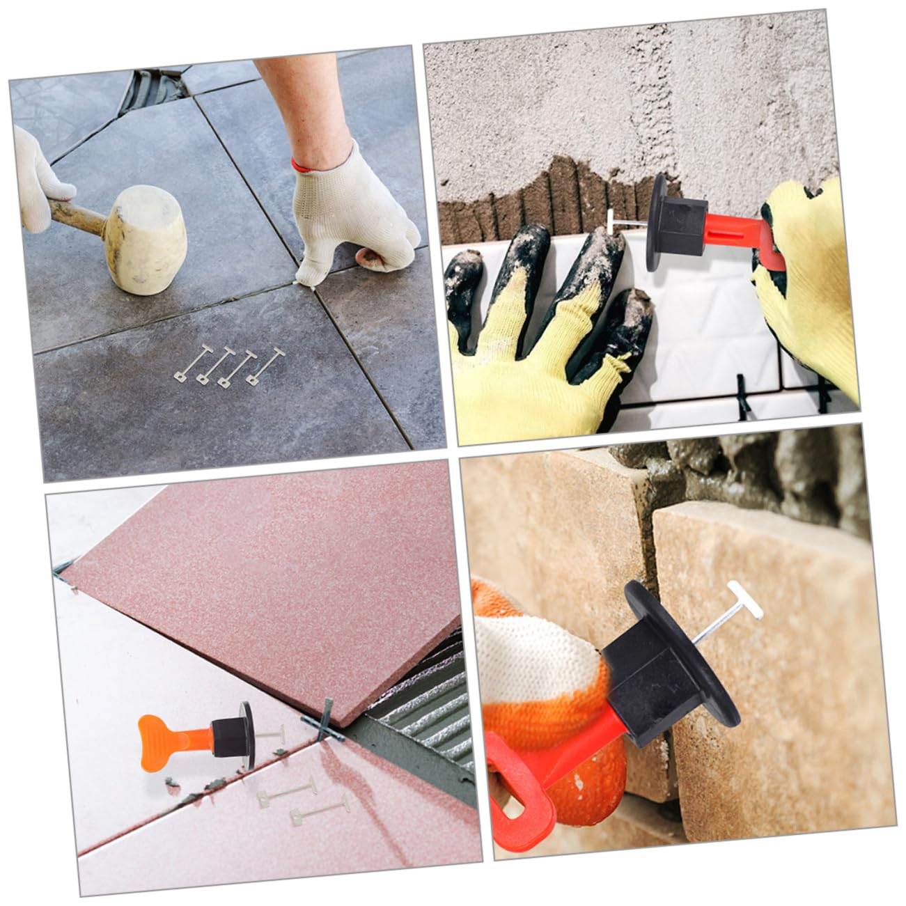 jojofuny 800pièces Entretoises De Carrelage Acier Aiguilles De Nivellement Réutilisables Pour Sols Et Murs