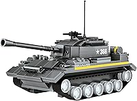 Vista 3 de Juego de bloques de construcción de tanque del ejército, 340 piezas de tanque de juguete militar de las Fuerzas Armadas para edades de 10 años