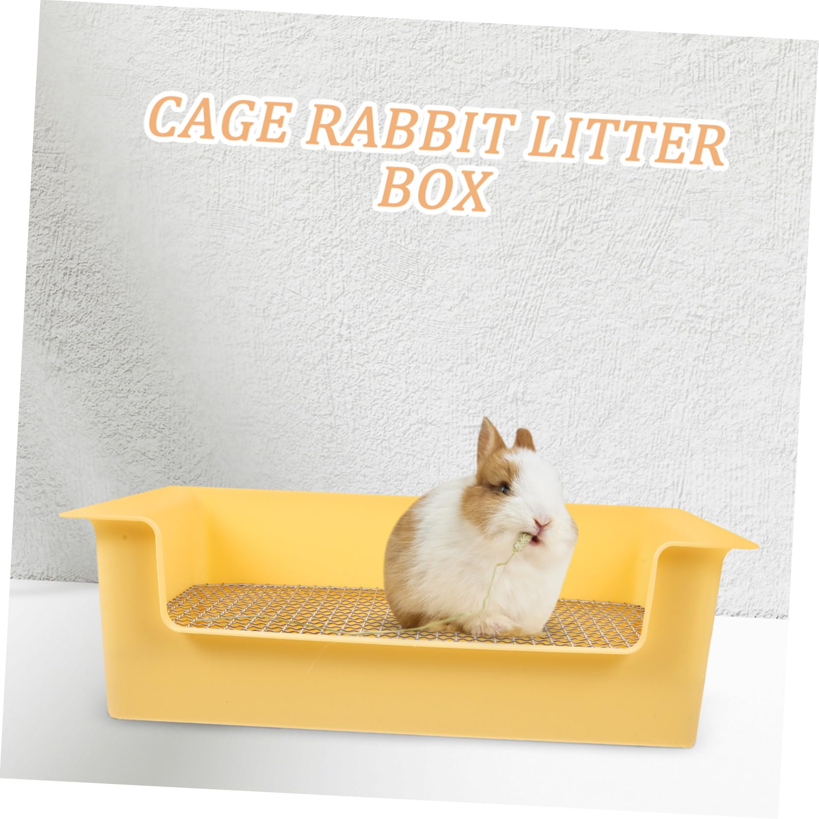 Gatuida Bac à Litière pour Lapin Et Petits Animaux Grille Amovible, Plastique Solide, Taille Moyenne, Cage Et Apprentissage, Convient pour Lapins, Cochons D’Inde Et Hamsters