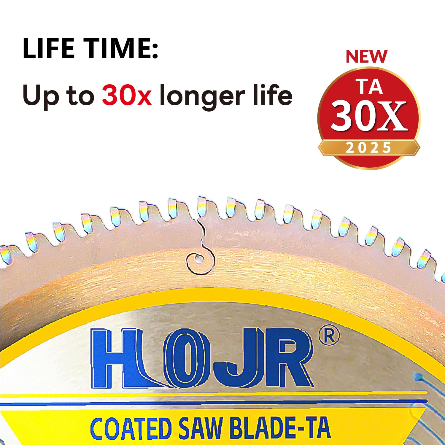 Aluminum Cutting Circular Saw Blade, Thin Aluminum,Laminate,Melamine,Plastic,Flooring Cutting,The Cutting Head uses a Special Anti-Heat Sticking Coating,NFM 10 inch 100-Tooth 5/8" -TA