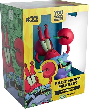 Youtooz Spongebob Squarepants Pile OMoney Mr. Krabs 4.1" Vinyl Figure, Collectible Mr. Krabs from Spongebob Squarepants Collection