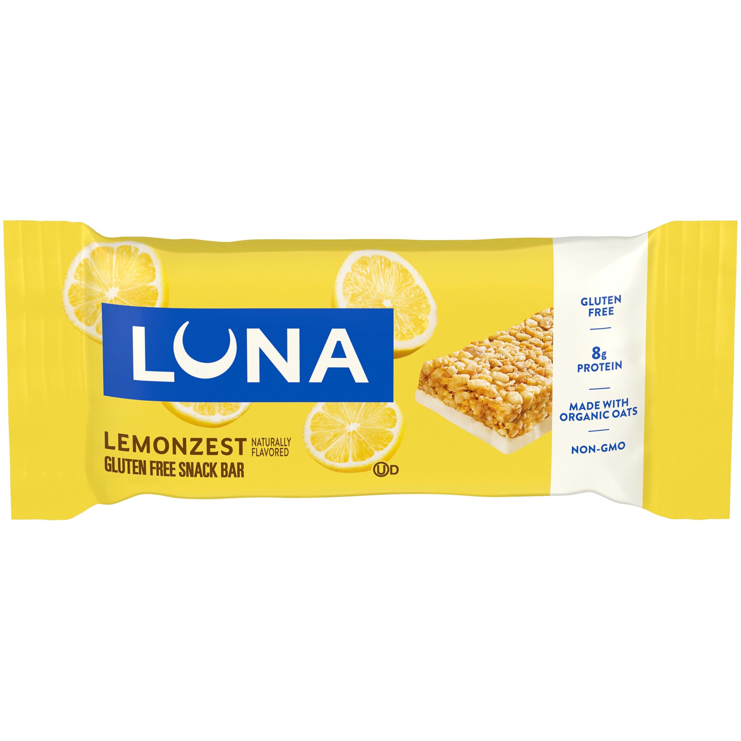 Amazon.com: LUNA Bar - LemonZest Flavor - Snack Bars - Non-GMO
